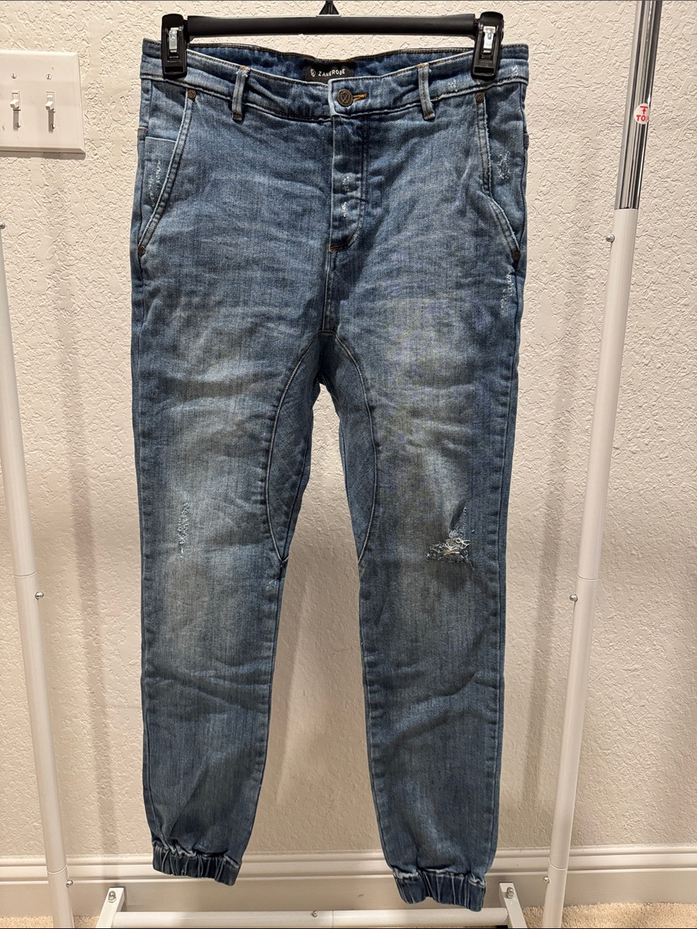 Zanerobe Light Blue Denim Jogger Pants